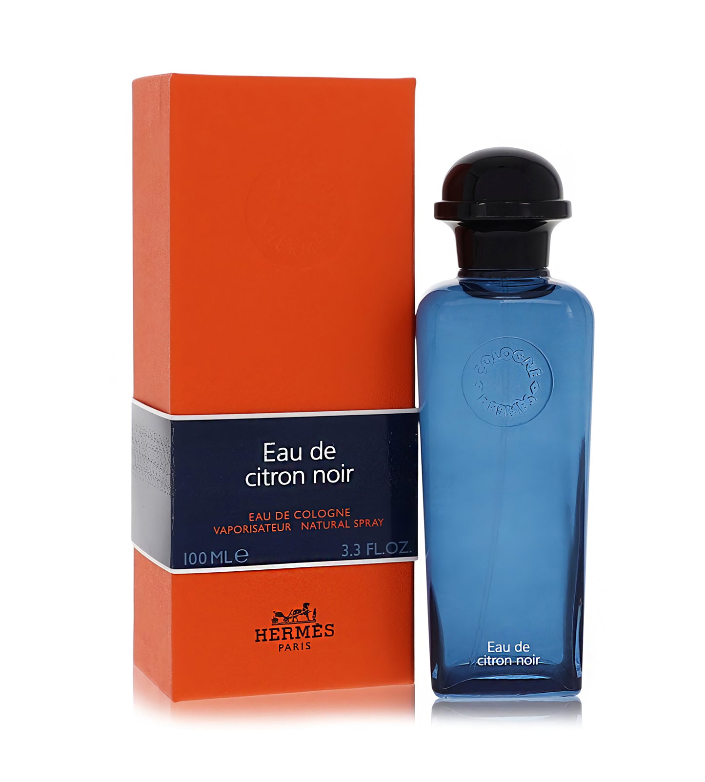 Eau De Citron Noir de Hermès - Agua de colonia en spray para hombres 3.3 oz