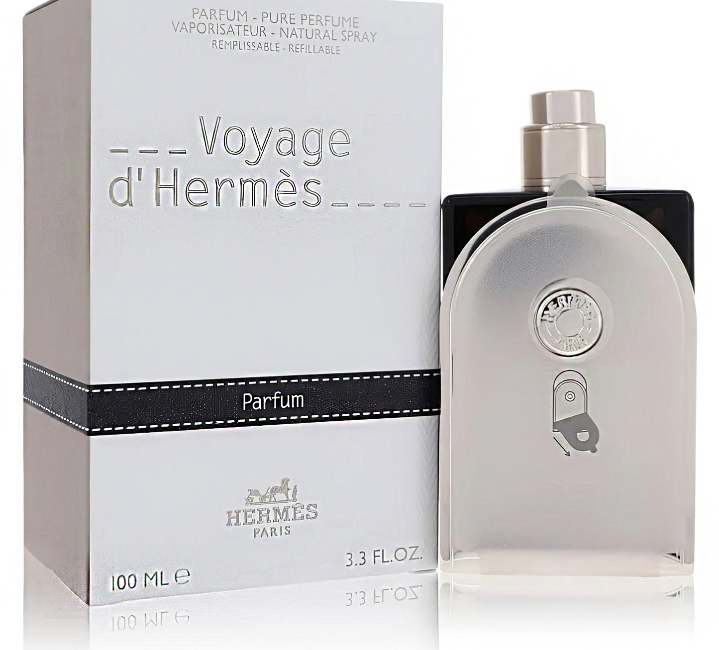 Voyage D'Hermes de Hermès - Perfume puro recargable (Unisex) 3.3 oz