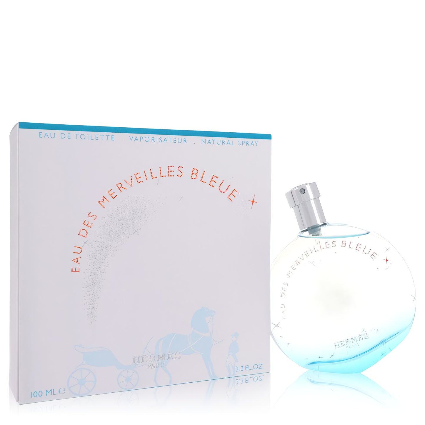 Eau des Merveilles Bleue de Hermès - Eau De Toilette Spray para mujer 3.3 oz