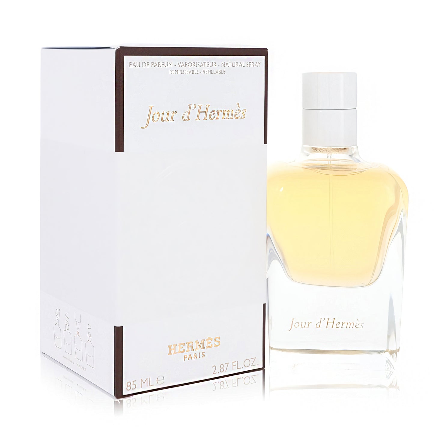 Jour D'Hermès de Hermès para mujeres - Eau De Parfum Spray recargable 2.87 oz