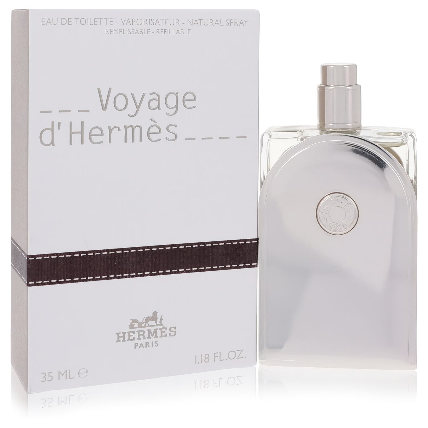 Voyage D'Hermes de Hermès - Eau De Toilette Spray Recargable (Unisex) 1.18 oz
