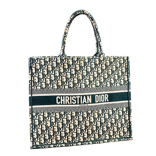 Christian Dior Oblique Canvas Tote Bag