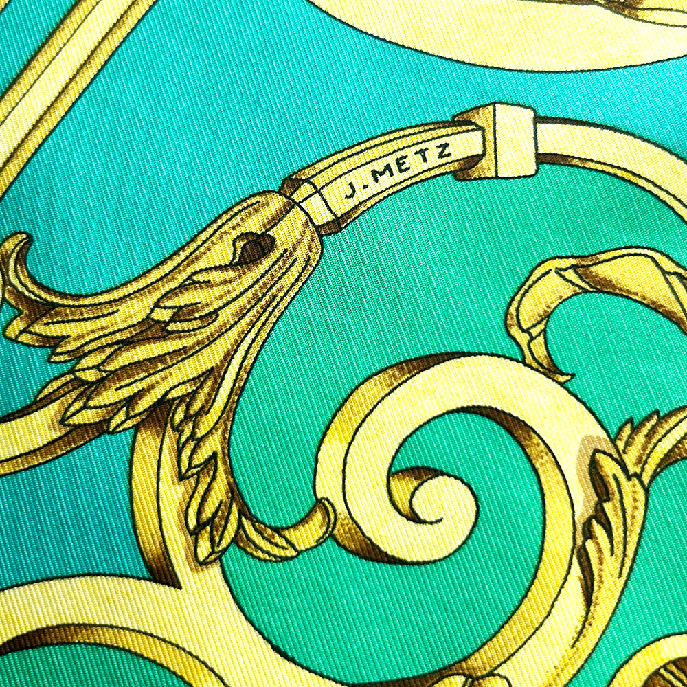 Hermès 100% Silk Les Tuileries Silk Scarf 90cm