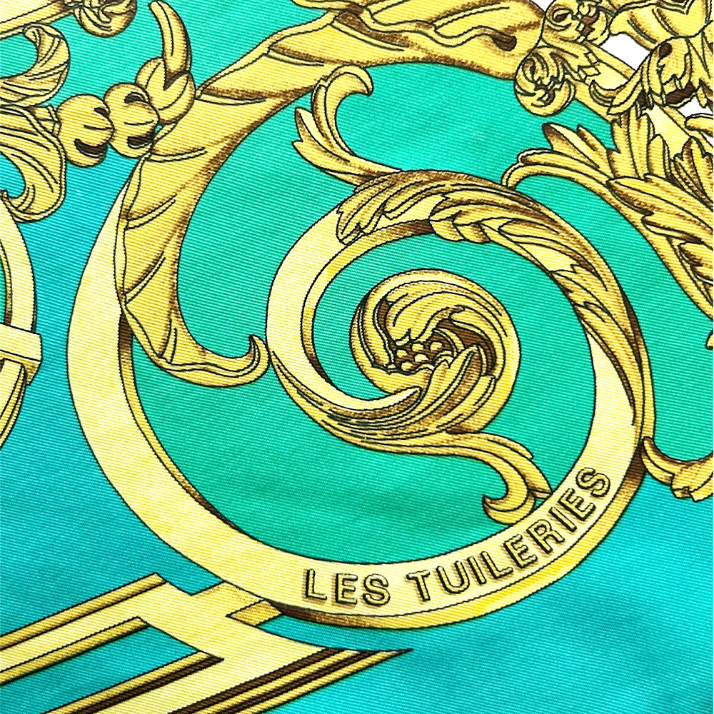 Hermès 100% Silk Les Tuileries Silk Scarf 90cm