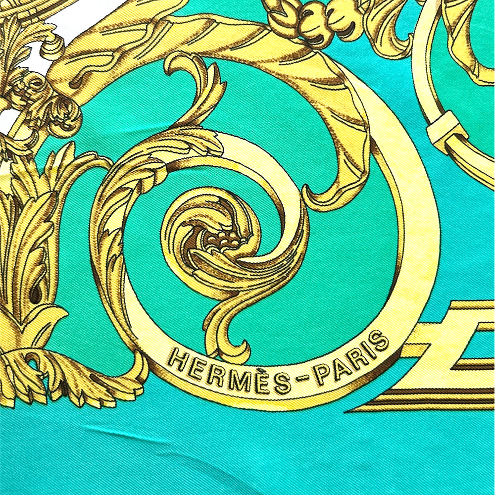 Hermès 100% Silk Les Tuileries Silk Scarf 90cm