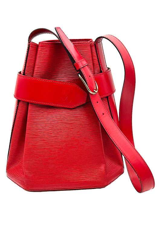 Louis Vuitton Sac d'Epaule PM Epi Leather Bucket Bag