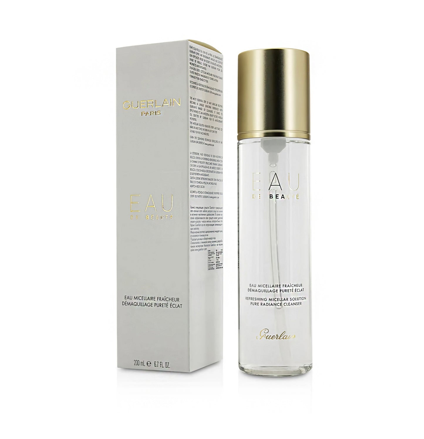 Guerlain Pure Radiance Cleanser - Eau De Beaute Refreshing Micellar Solution  --200ml/6.7oz