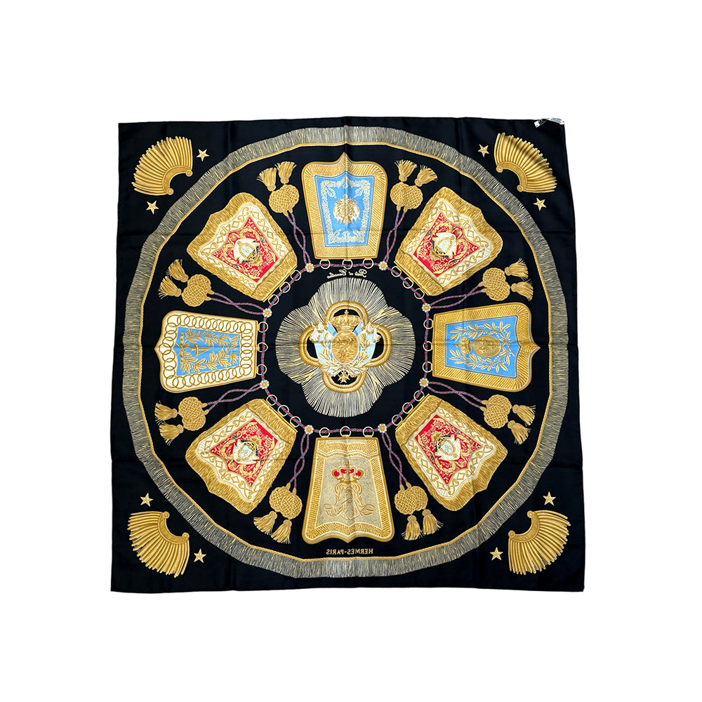 Hermès Poste et Cavalerie Silk Scarf