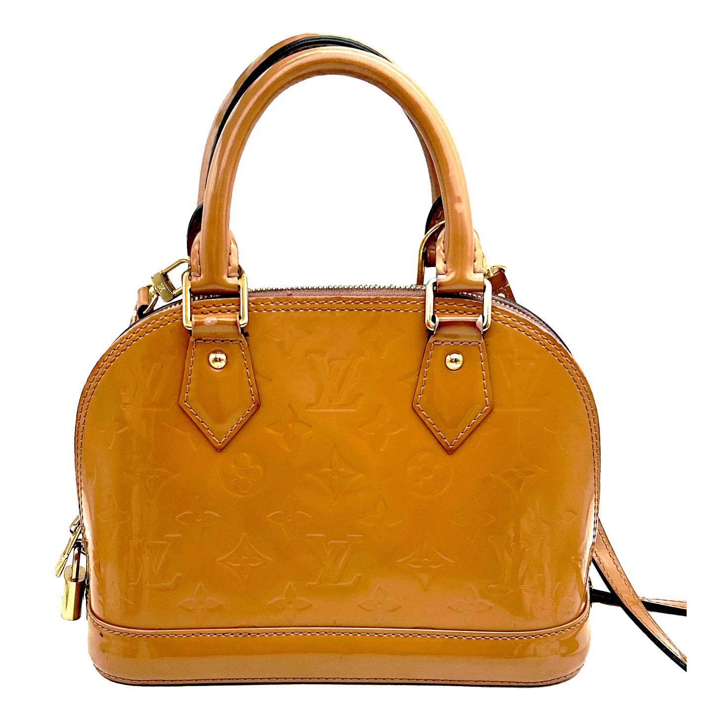 Louis Vuitton Monogram Vernis Alma BB Brown