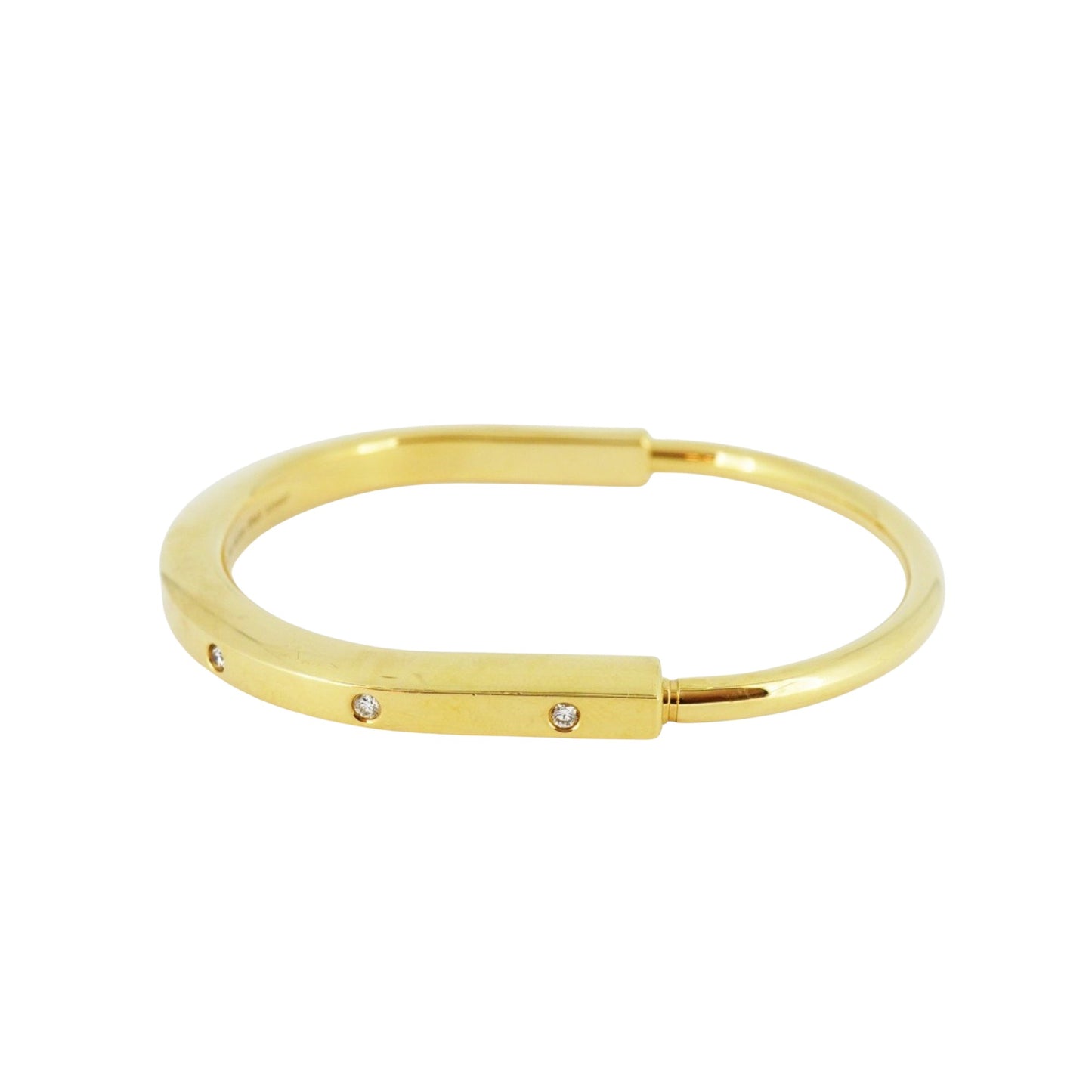 Tiffany & Co Lock Bracelet 18ct yellow-gold and 0.31ct diamond