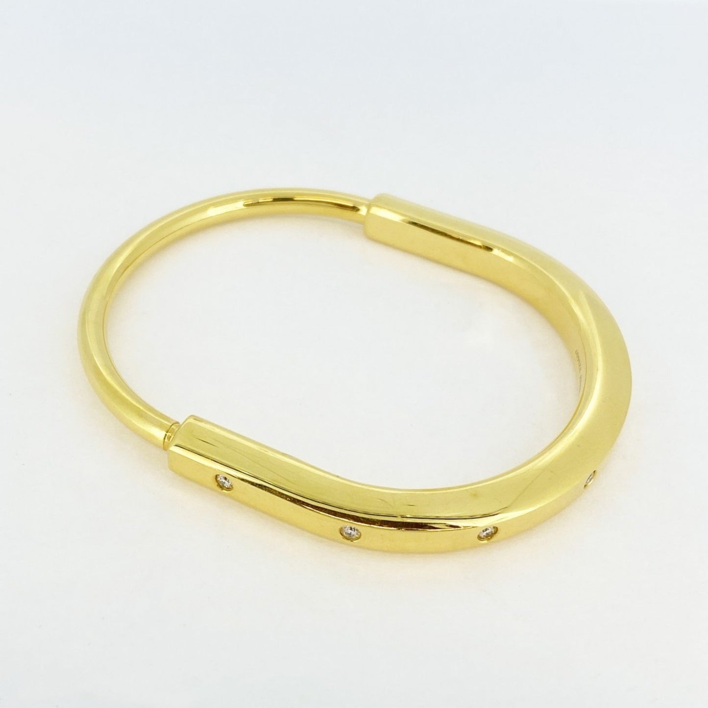 Tiffany & Co Lock Bracelet 18ct yellow-gold and 0.31ct diamond