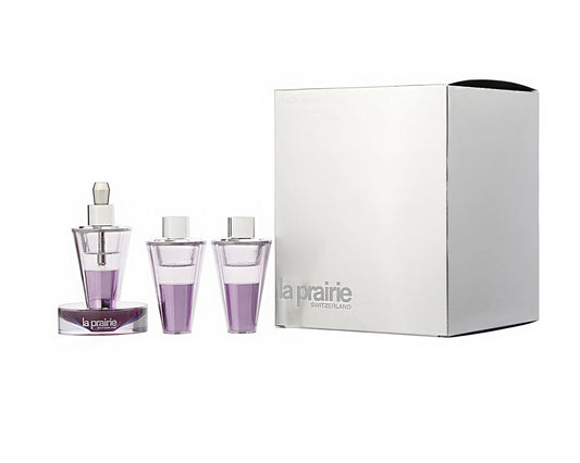 La Prairie Platinum Rare Haute-Rejuvenation Protocol: Vials 3 x 8ml + Dispenser + Catalyst Bottle + Stand - 6pcs