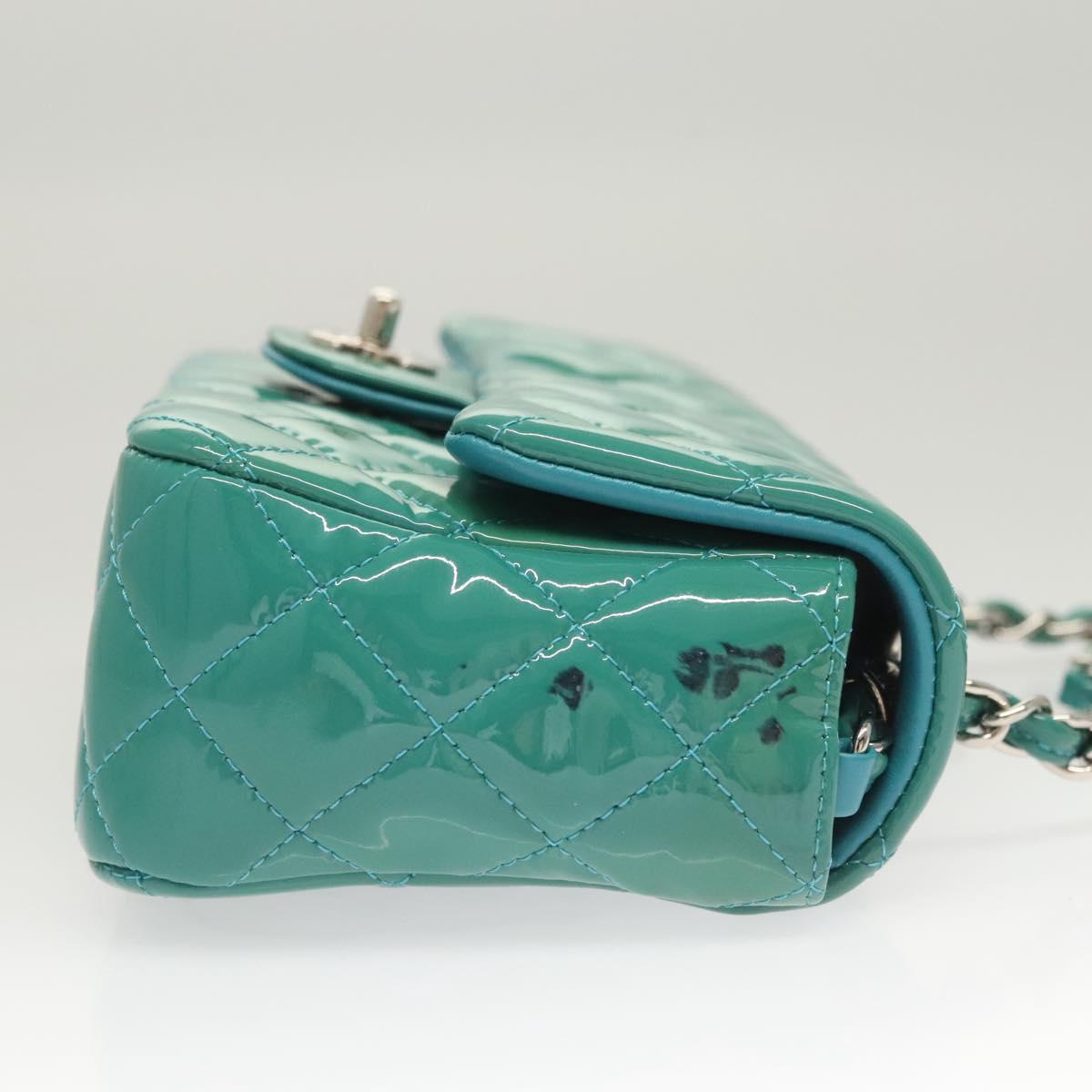 Chanel Wallet On Chain Patent Leather Green