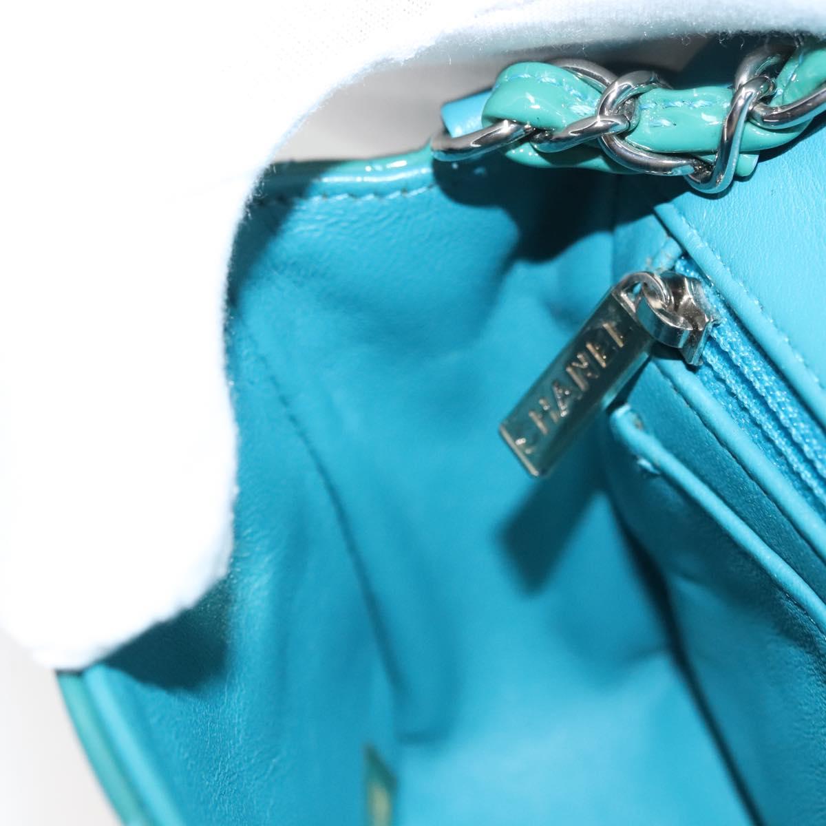 Chanel Wallet On Chain Patent Leather Green