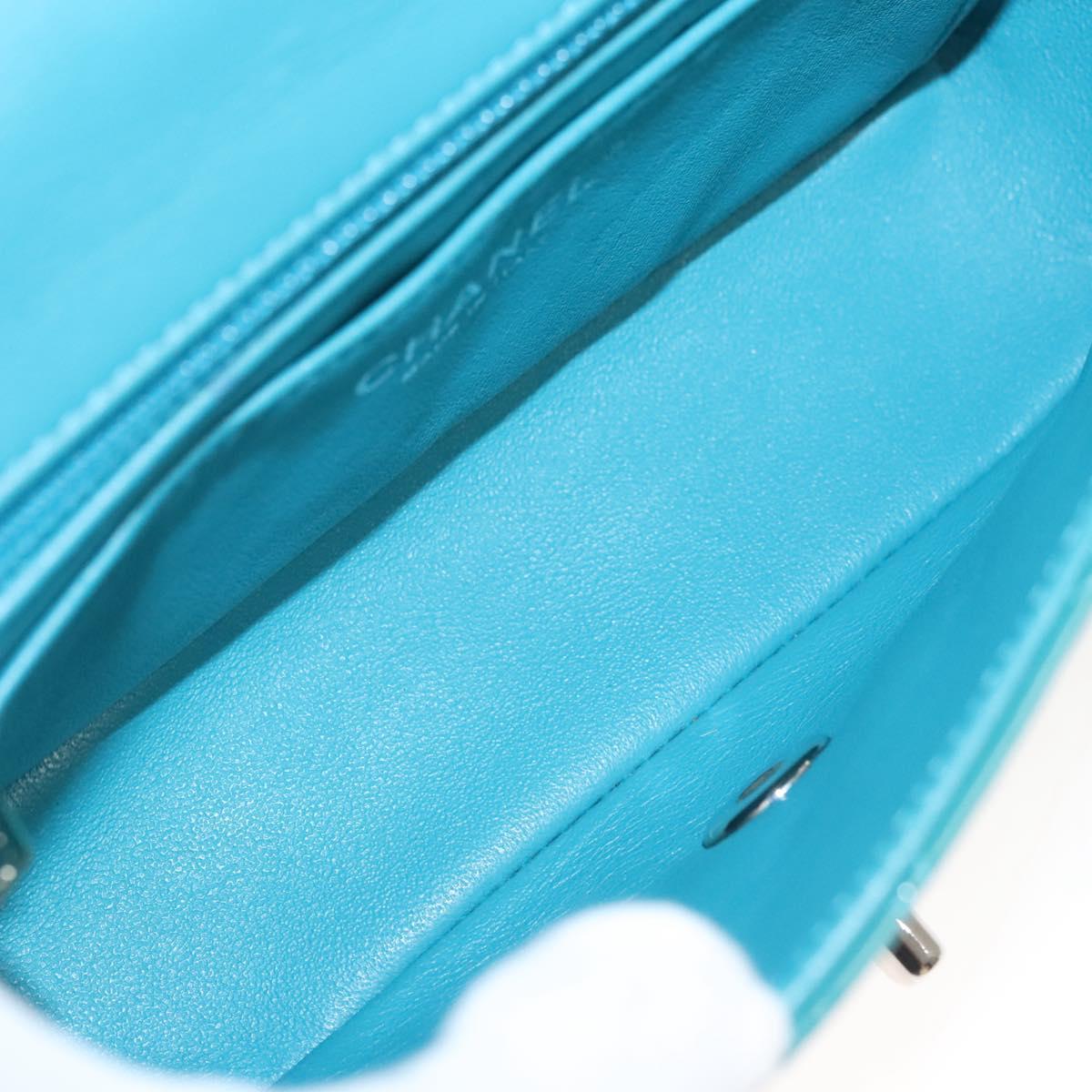 Chanel Wallet On Chain Patent Leather Green