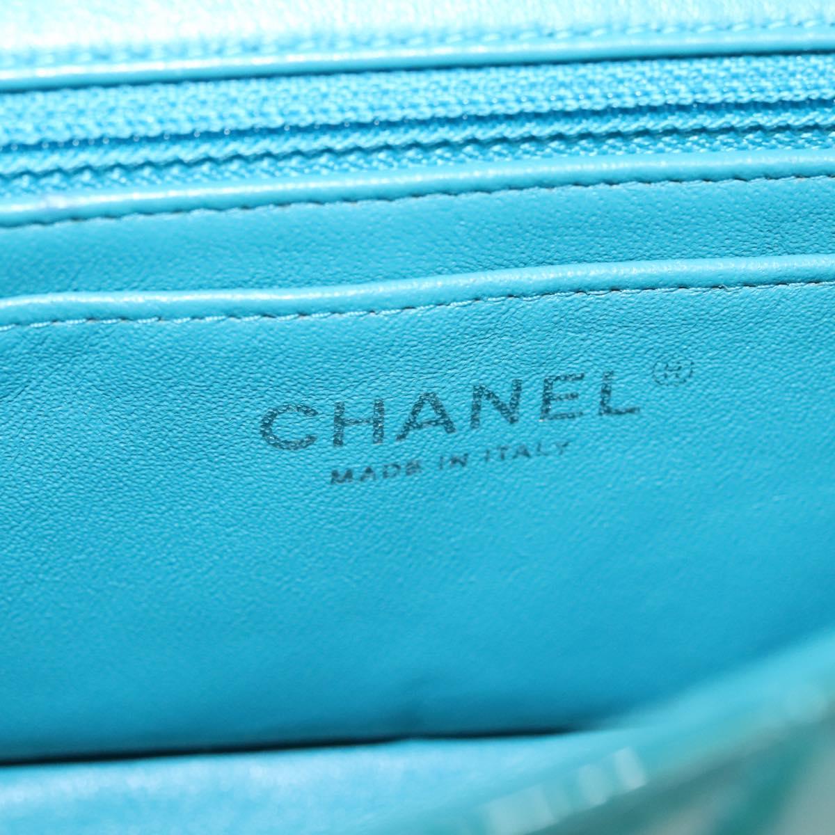 Chanel Wallet On Chain Patent Leather Green