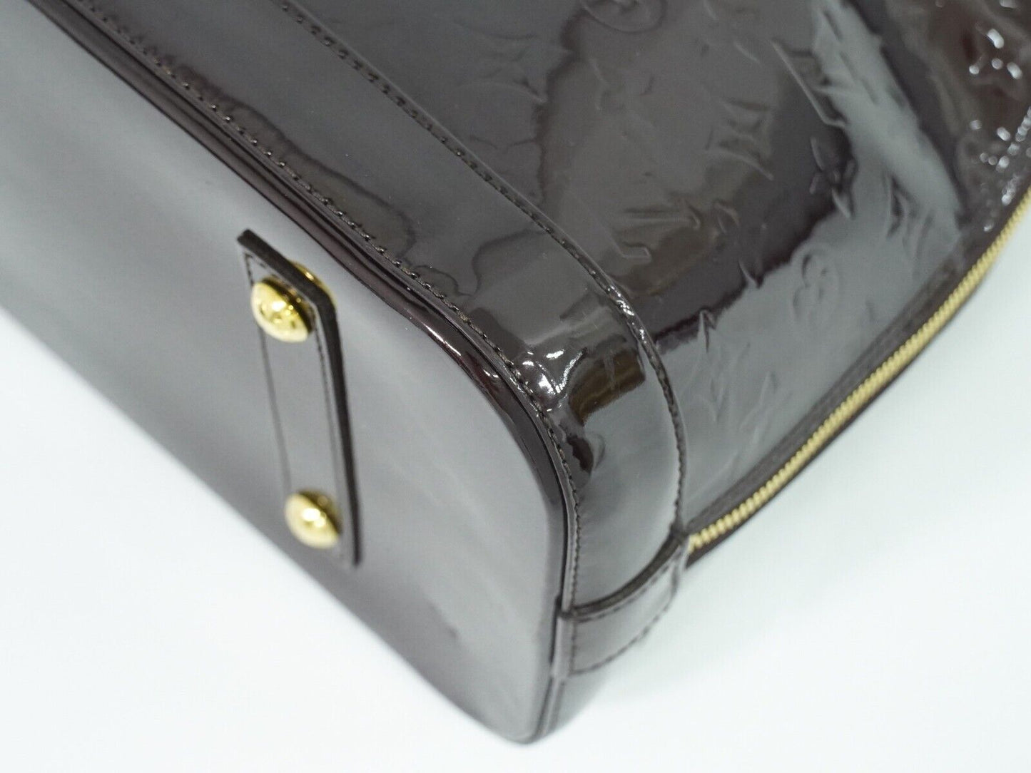 Louis Vuitton Alma Leather Purple