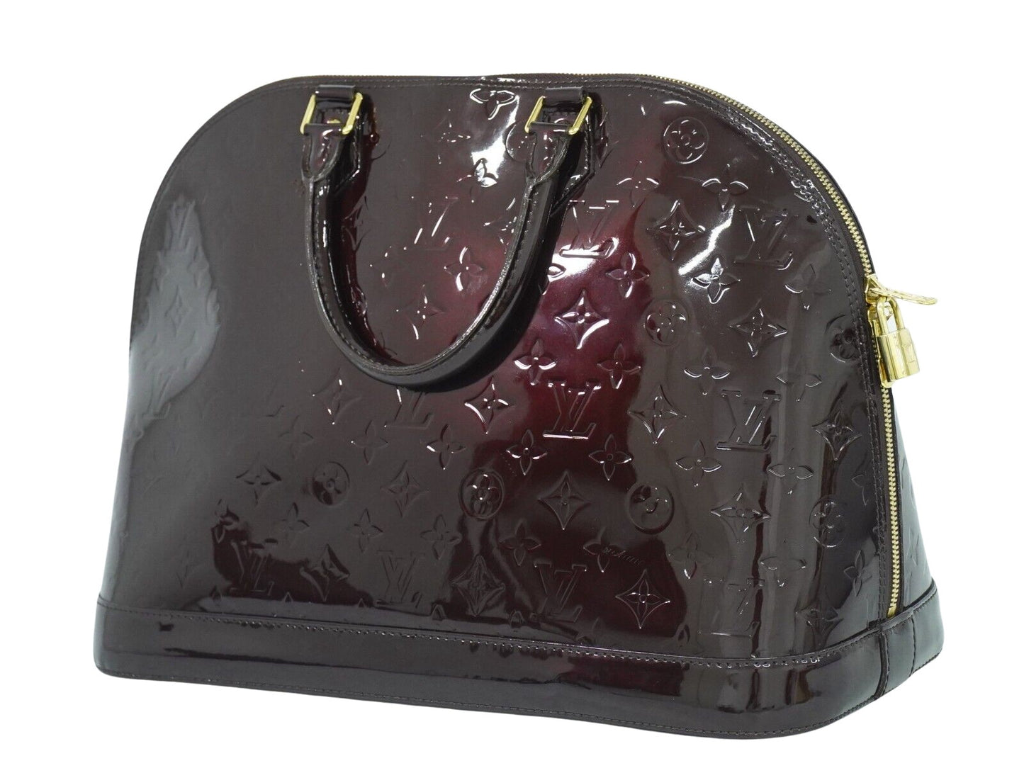 Louis Vuitton Alma Leather Purple