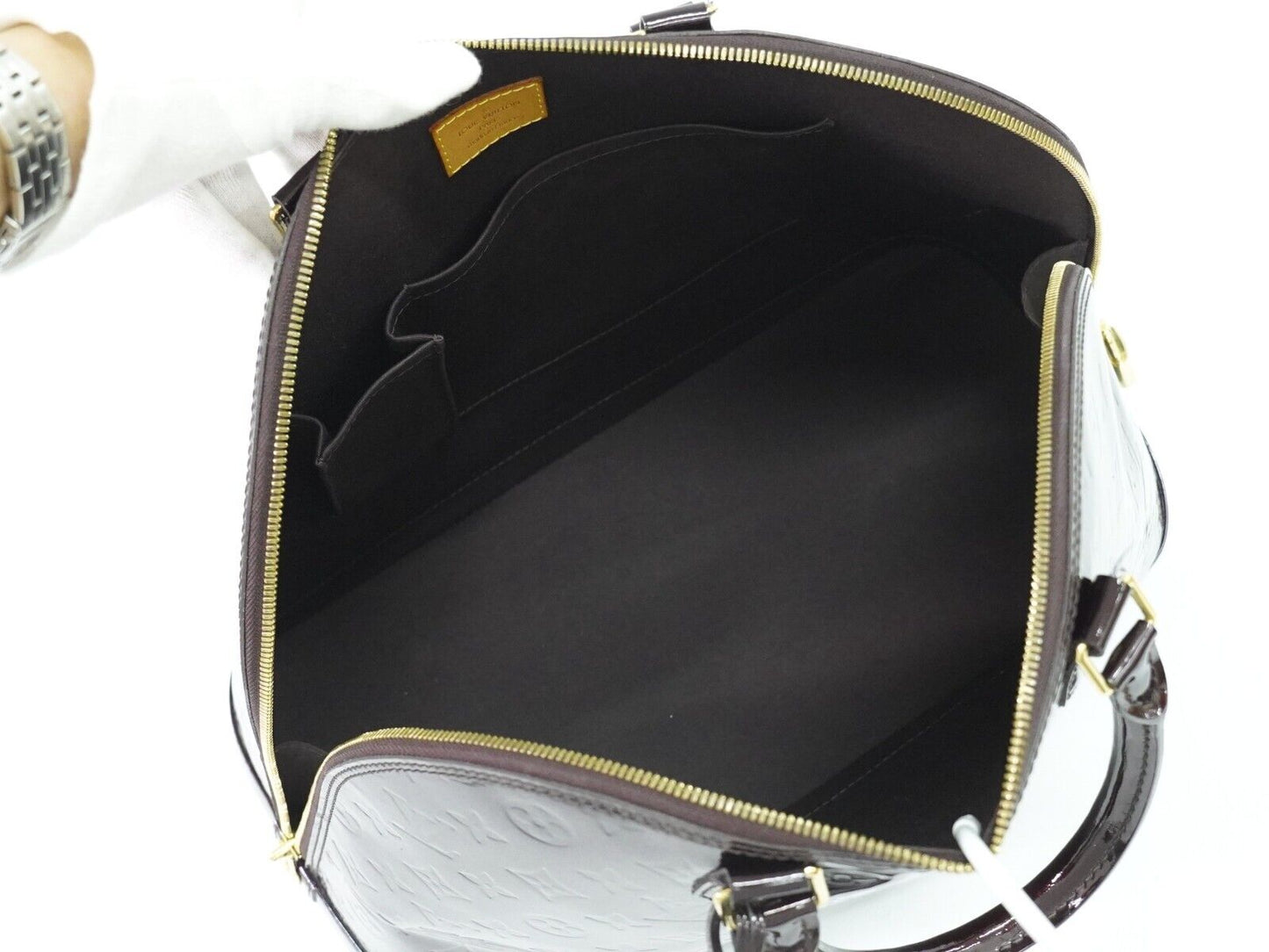 Louis Vuitton Alma Leather Purple