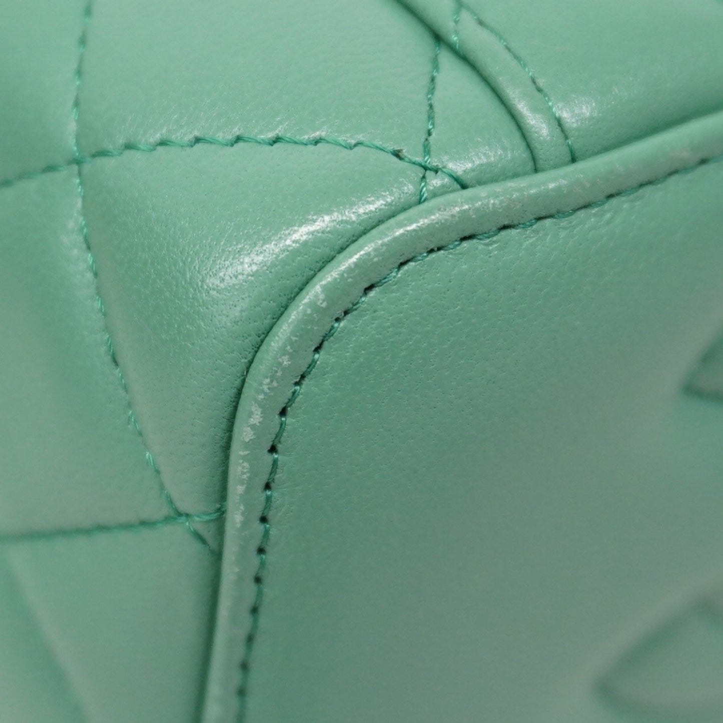 Chanel Vanity Leather Green