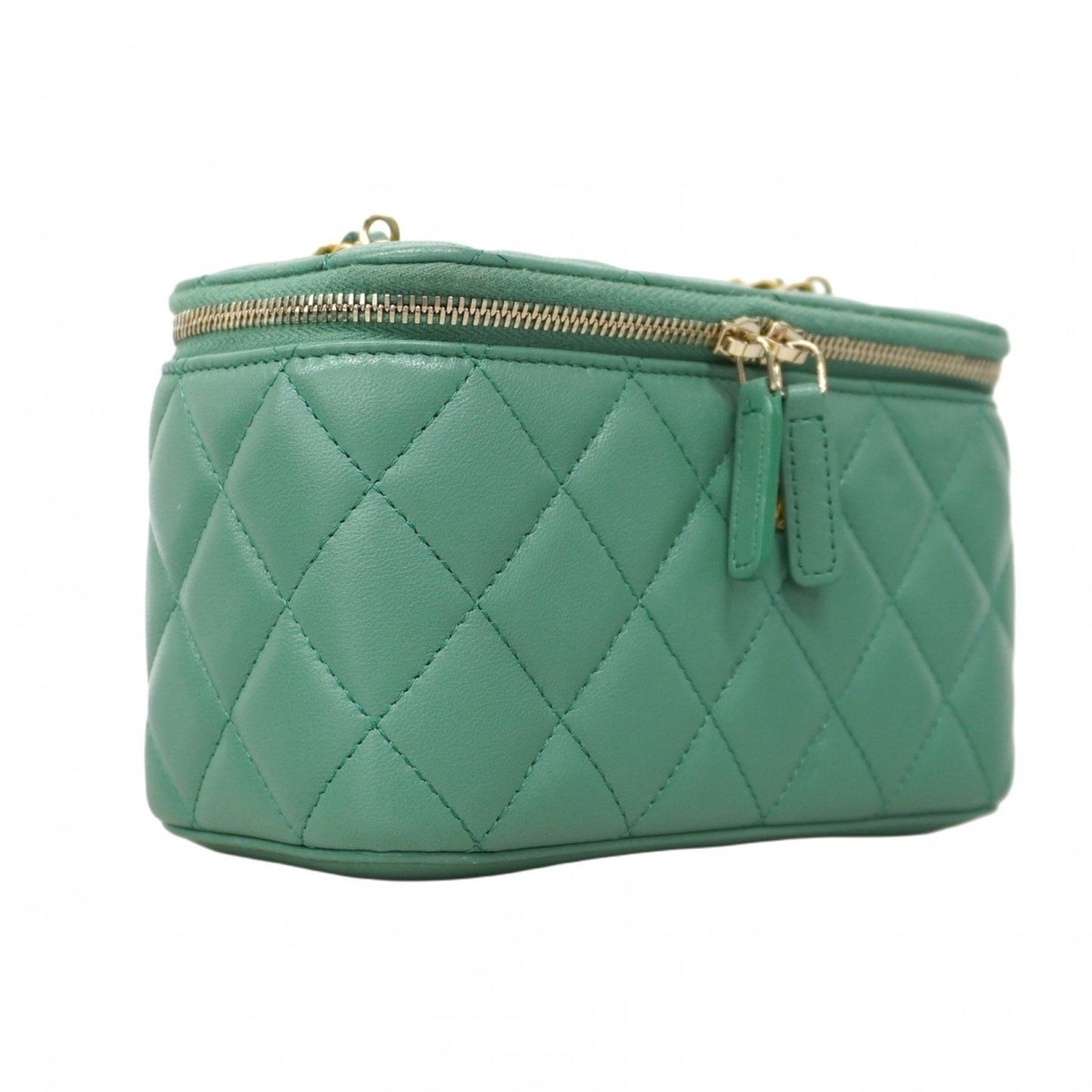 Chanel Vanity Leather Green