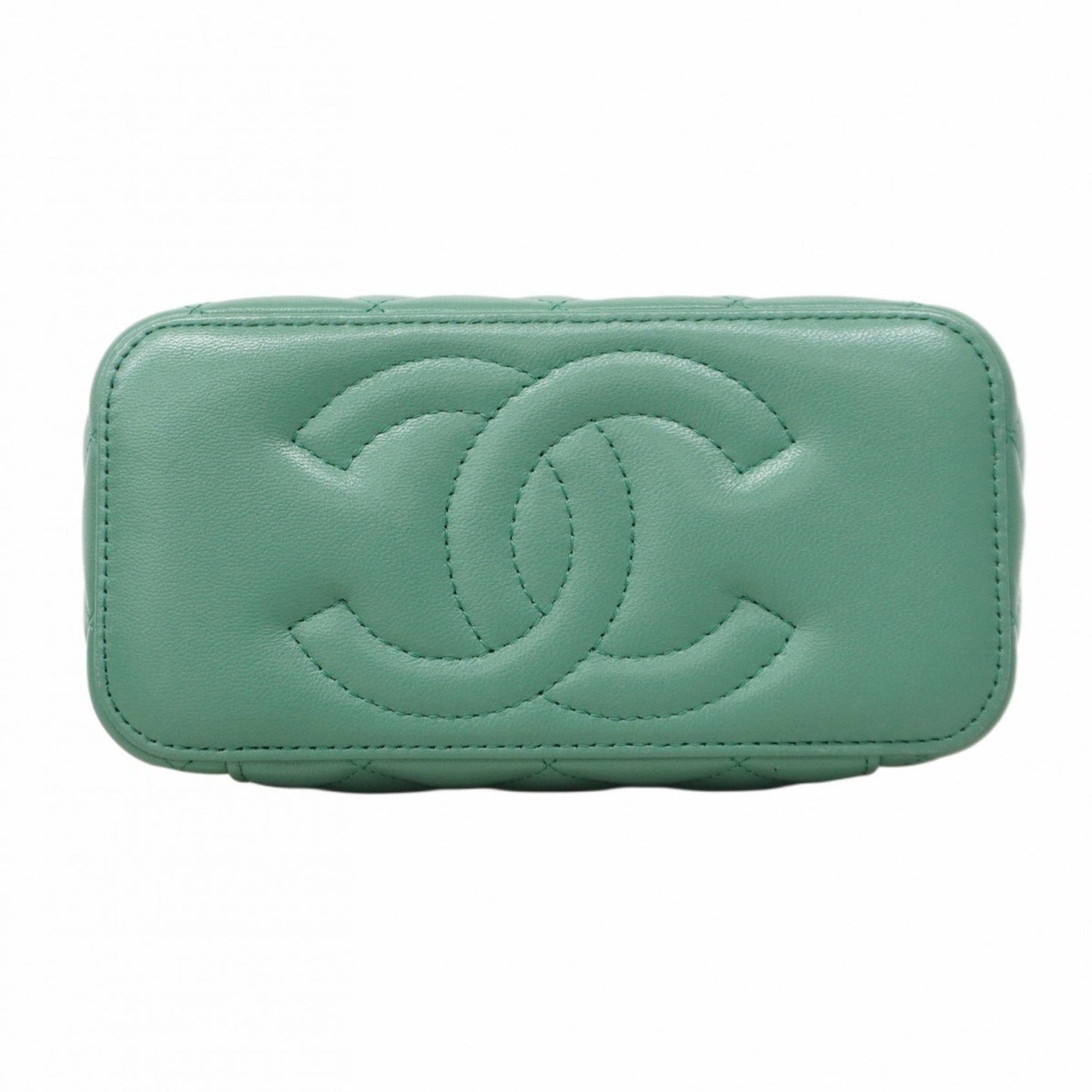 Chanel Vanity Leather Green