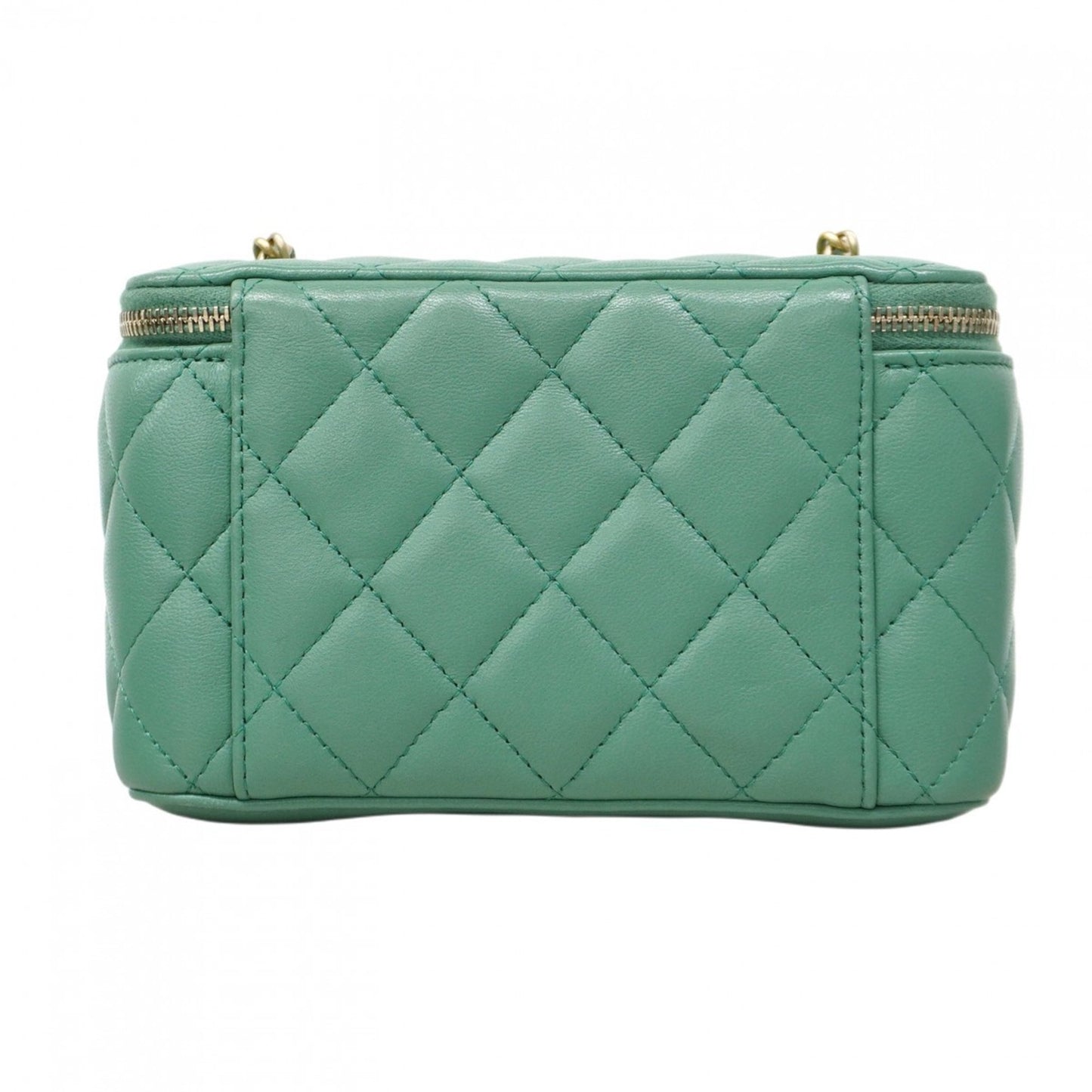 Chanel Vanity Leather Green