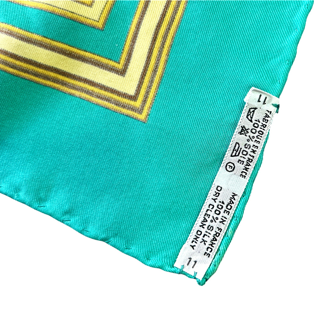Hermès 100% Silk Les Tuileries Silk Scarf 90cm