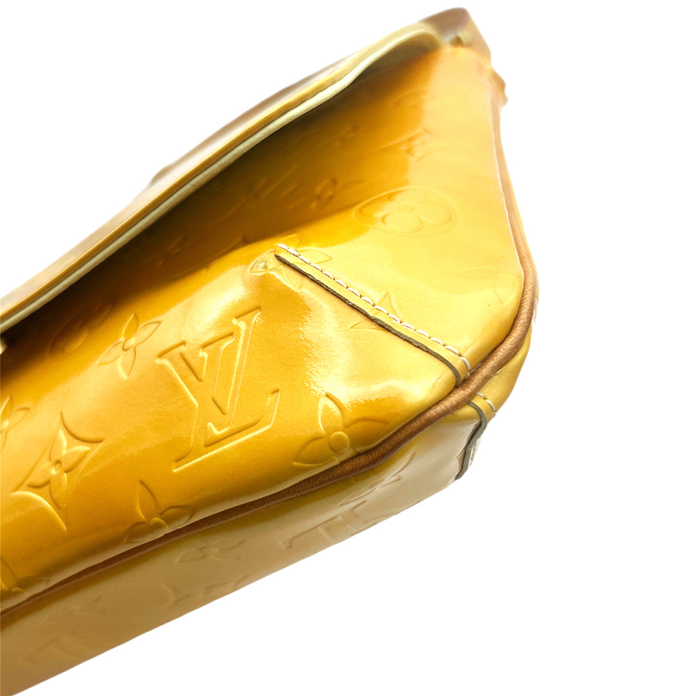 Louis Vuitton Handbag Thompson Street Yellow Vernis Leather