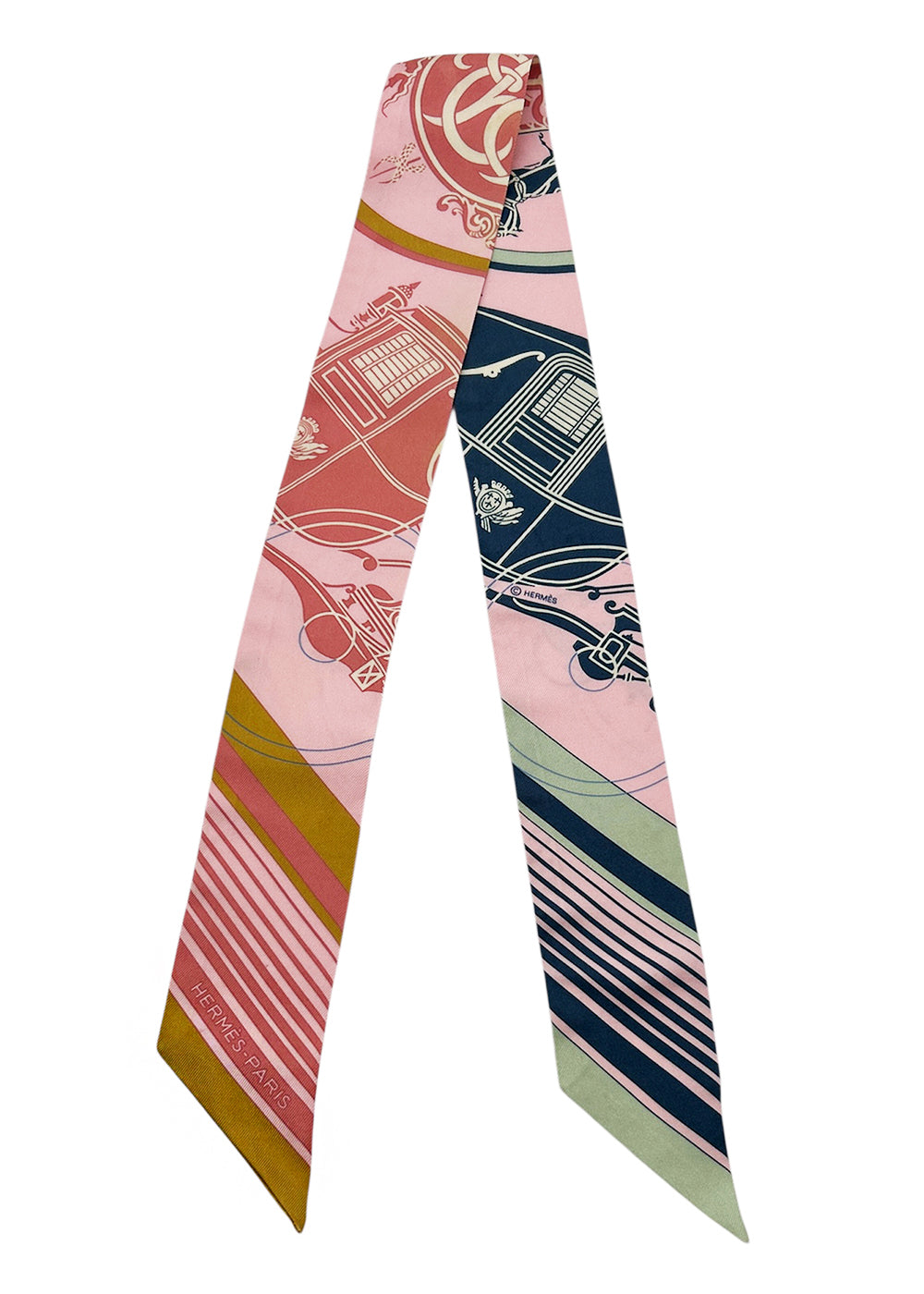Hermès Ex-Libris Silk Scarf 100% Silk