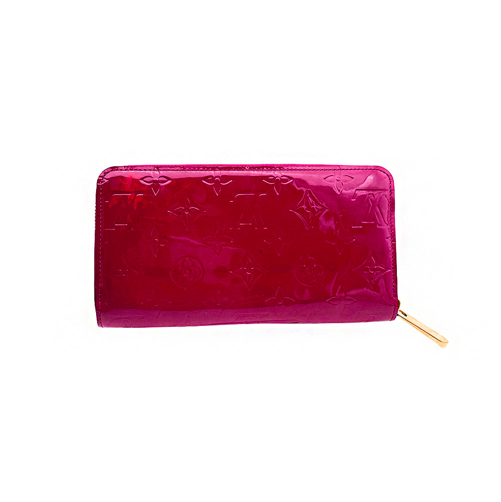 Louis Vuitton Patent Leather Wallet Rose-Red