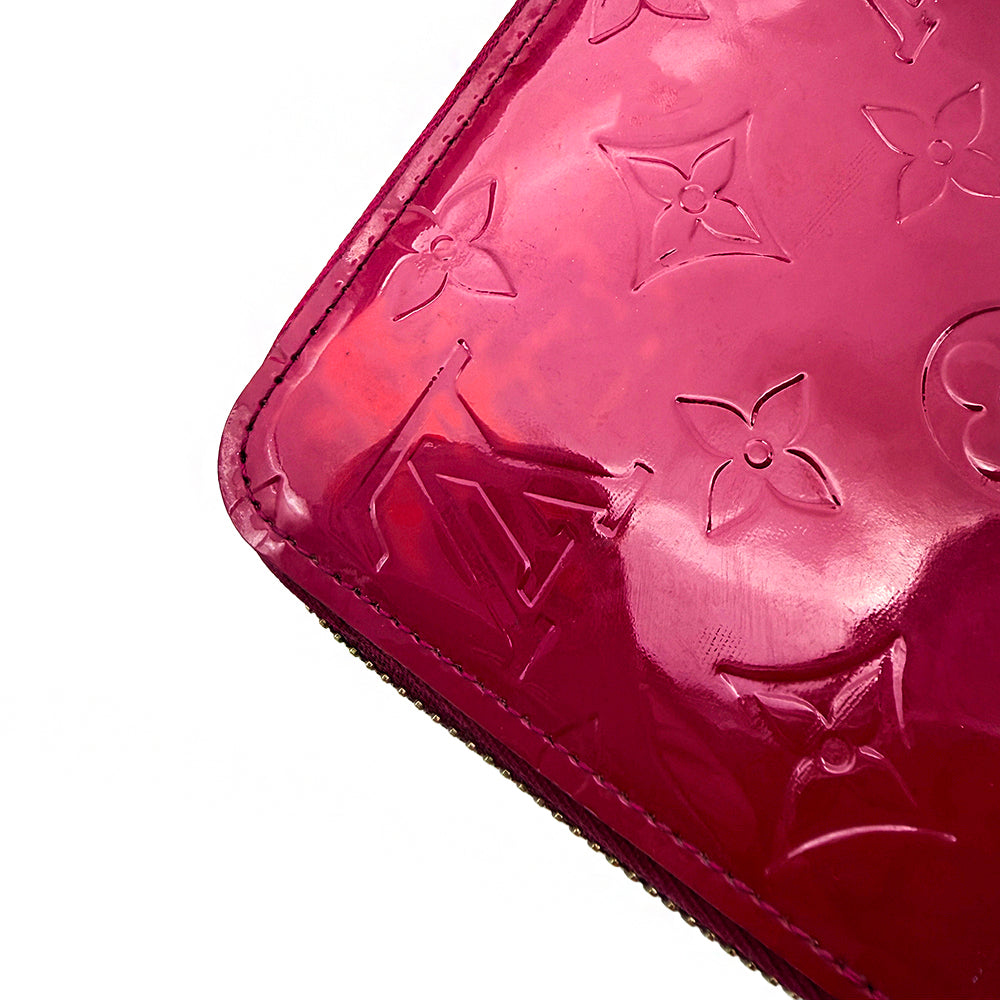 Louis Vuitton Patent Leather Wallet Rose-Red