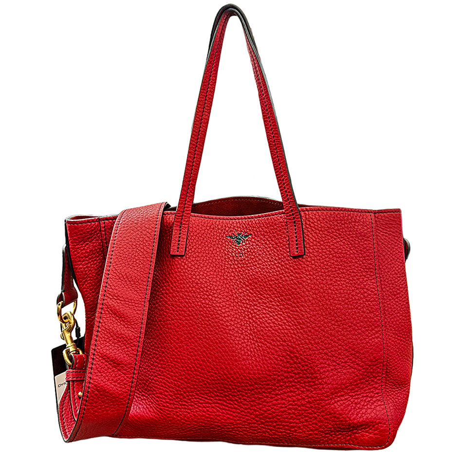 Christian Dior Vintage Bee Tote Bag with Strap