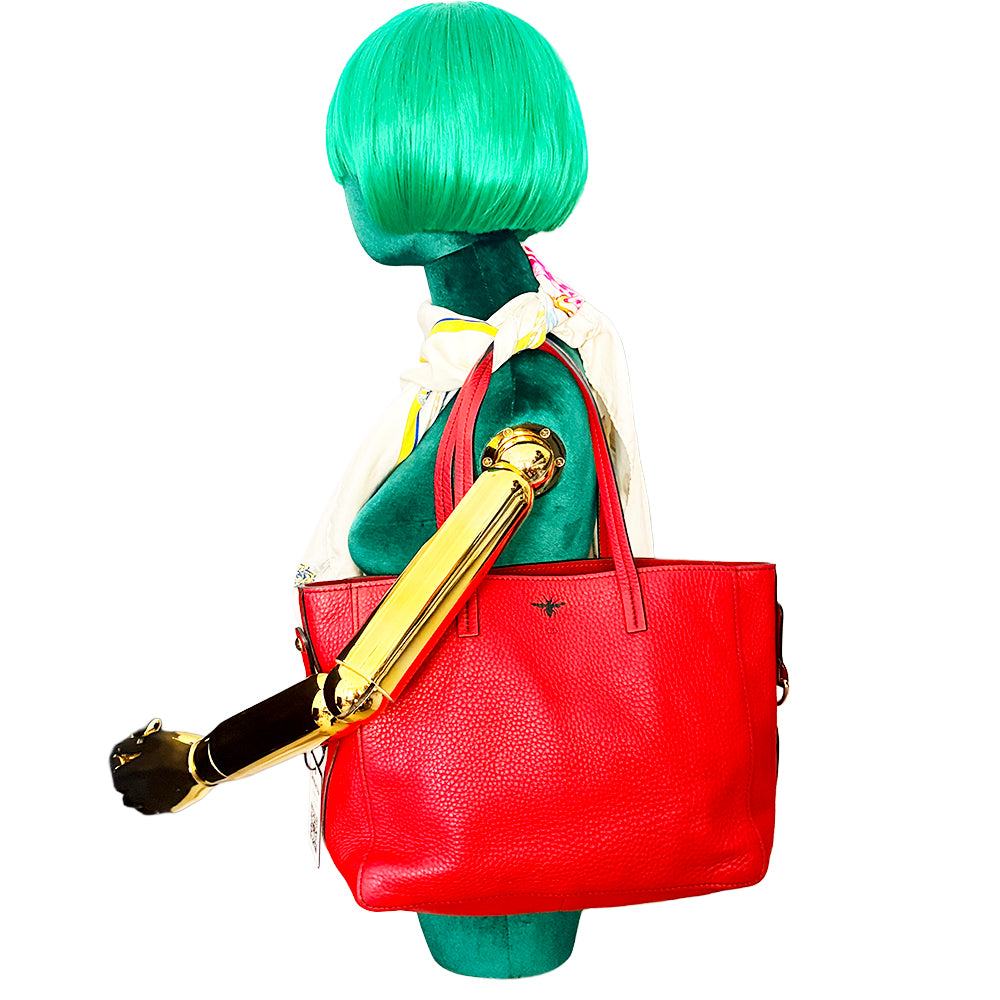 Christian Dior Vintage Bee Tote Bag with Strap