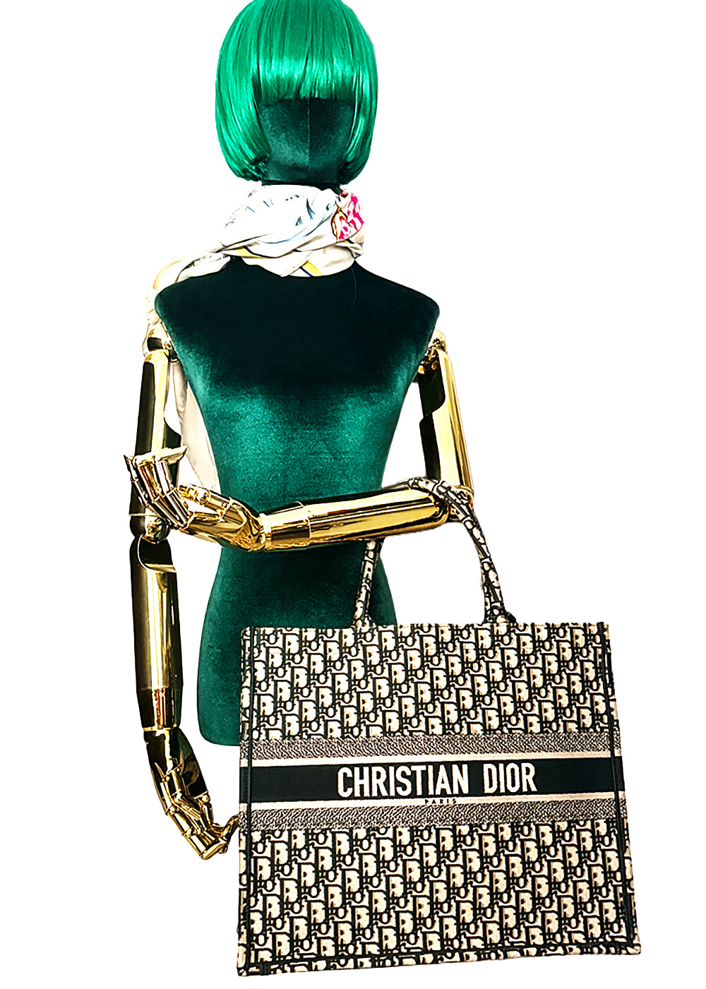 Christian Dior Oblique Canvas Tote Bag