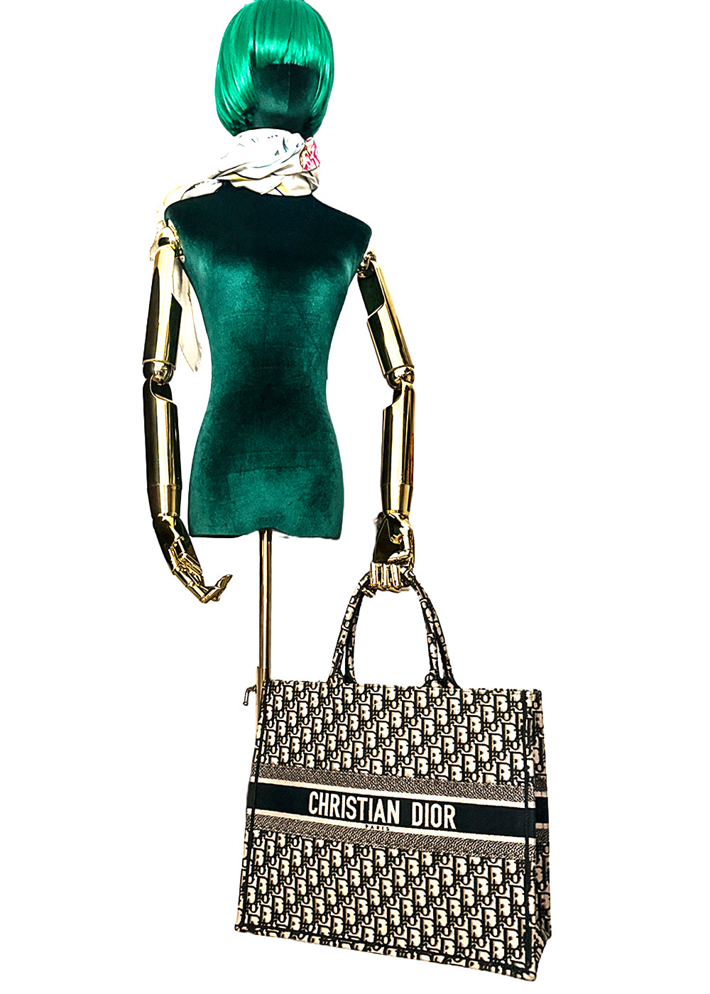 Christian Dior Oblique Canvas Tote Bag
