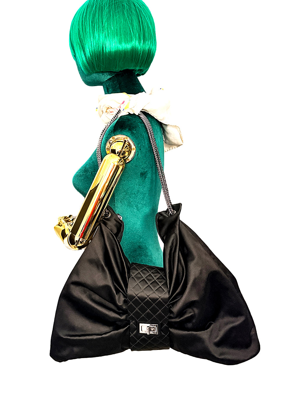 Chanel Satin Bow Shoulder Bag - Press Sample