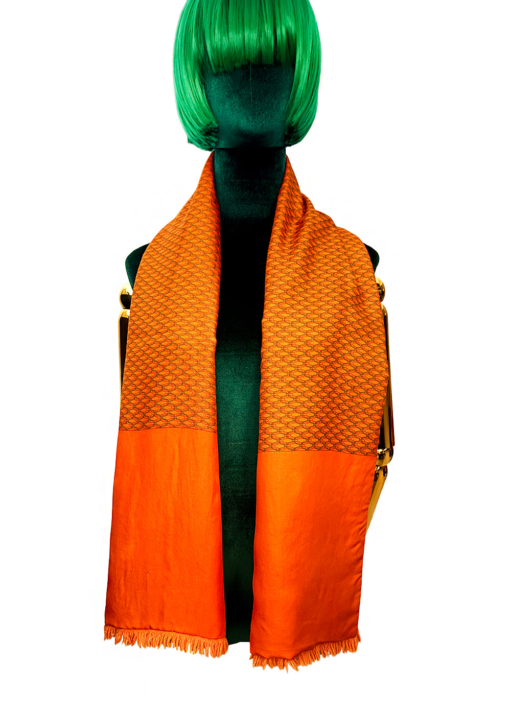 Hermès Long Scarf Angora and Silk