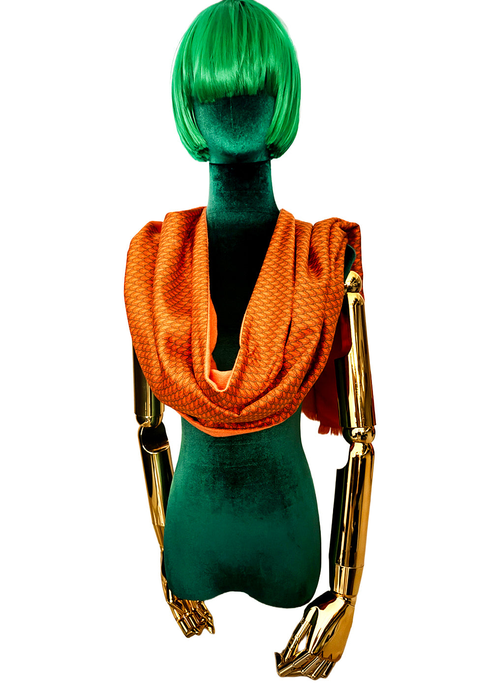 Hermès Long Scarf Angora and Silk