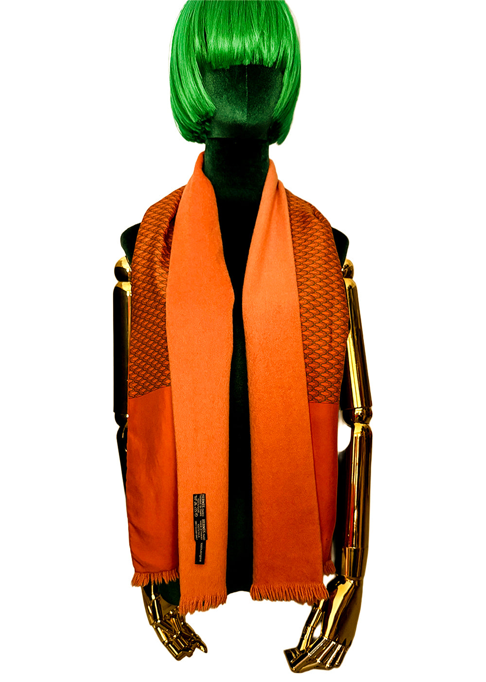 Hermès Long Scarf Angora and Silk