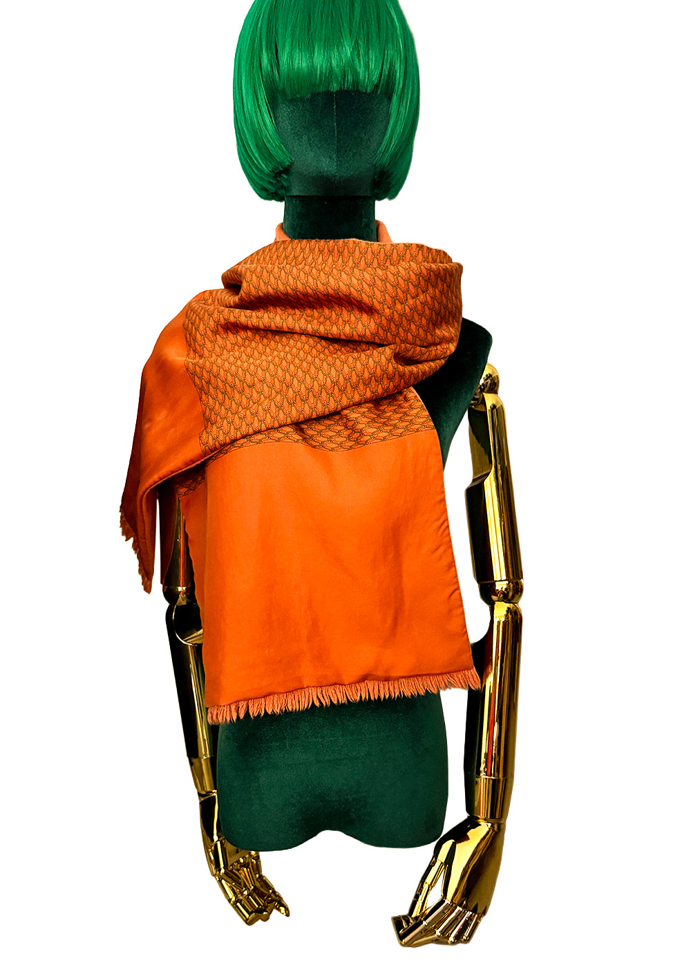 Hermès Long Scarf Angora and Silk