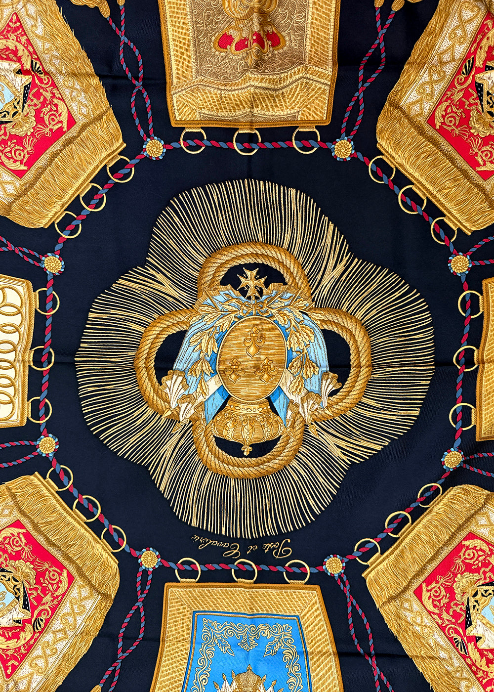 Hermès Poste et Cavalerie Silk Scarf