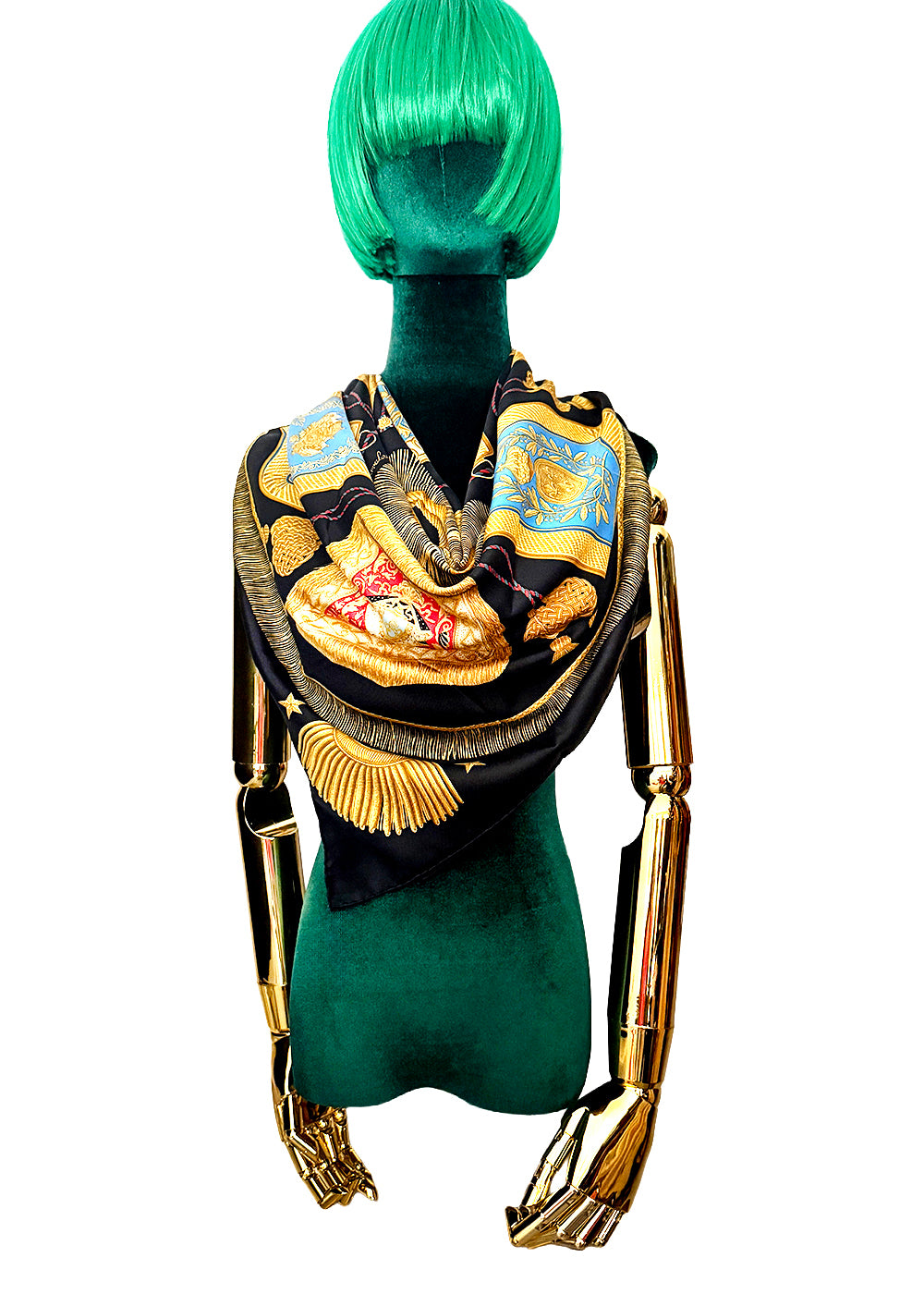 Hermès Poste et Cavalerie Silk Scarf