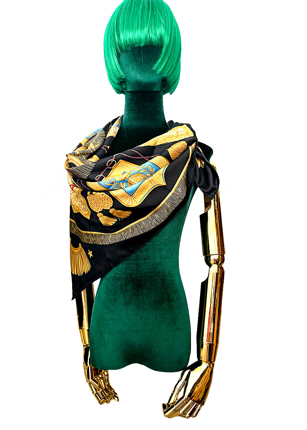 Hermès Poste et Cavalerie Silk Scarf