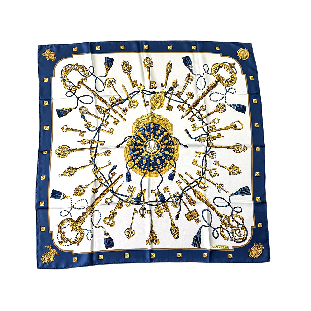 Hermès Les Clés Silk Scarf