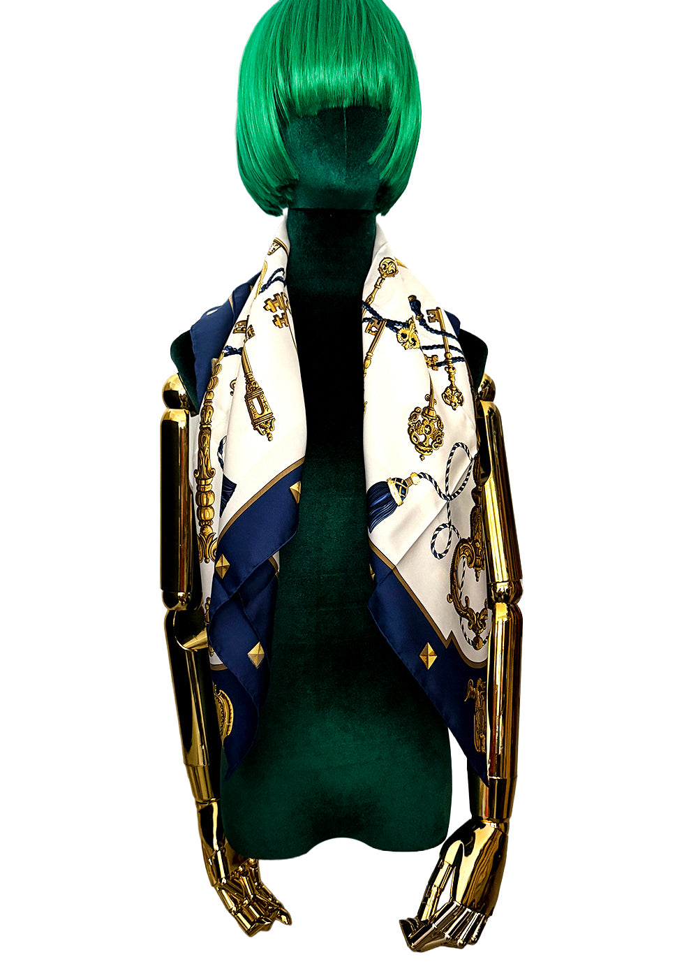 Hermès Les Clés Silk Scarf