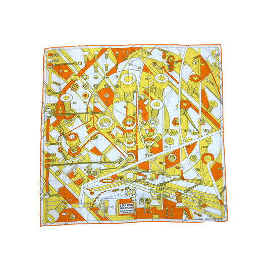 Hermès Step into the Frame 100% Cotton Scarf 2019 Men's Collection