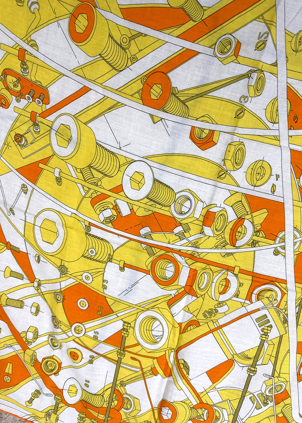 Hermès Step into the Frame 100% Cotton Scarf 2019 Men's Collection