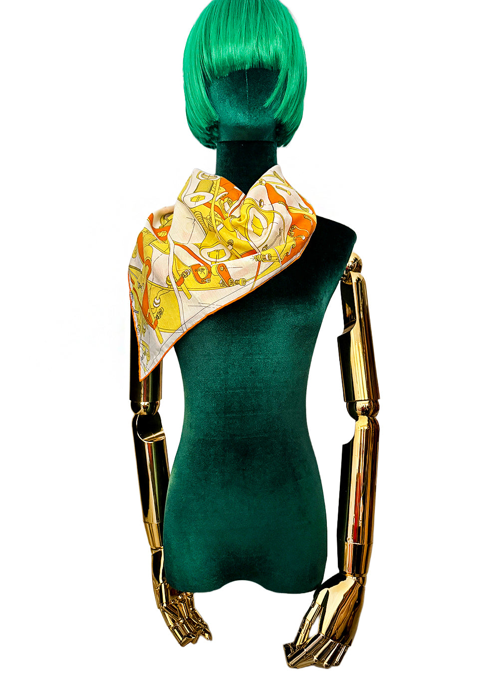 Hermès Step into the Frame 100% Cotton Scarf 2019 Men's Collection