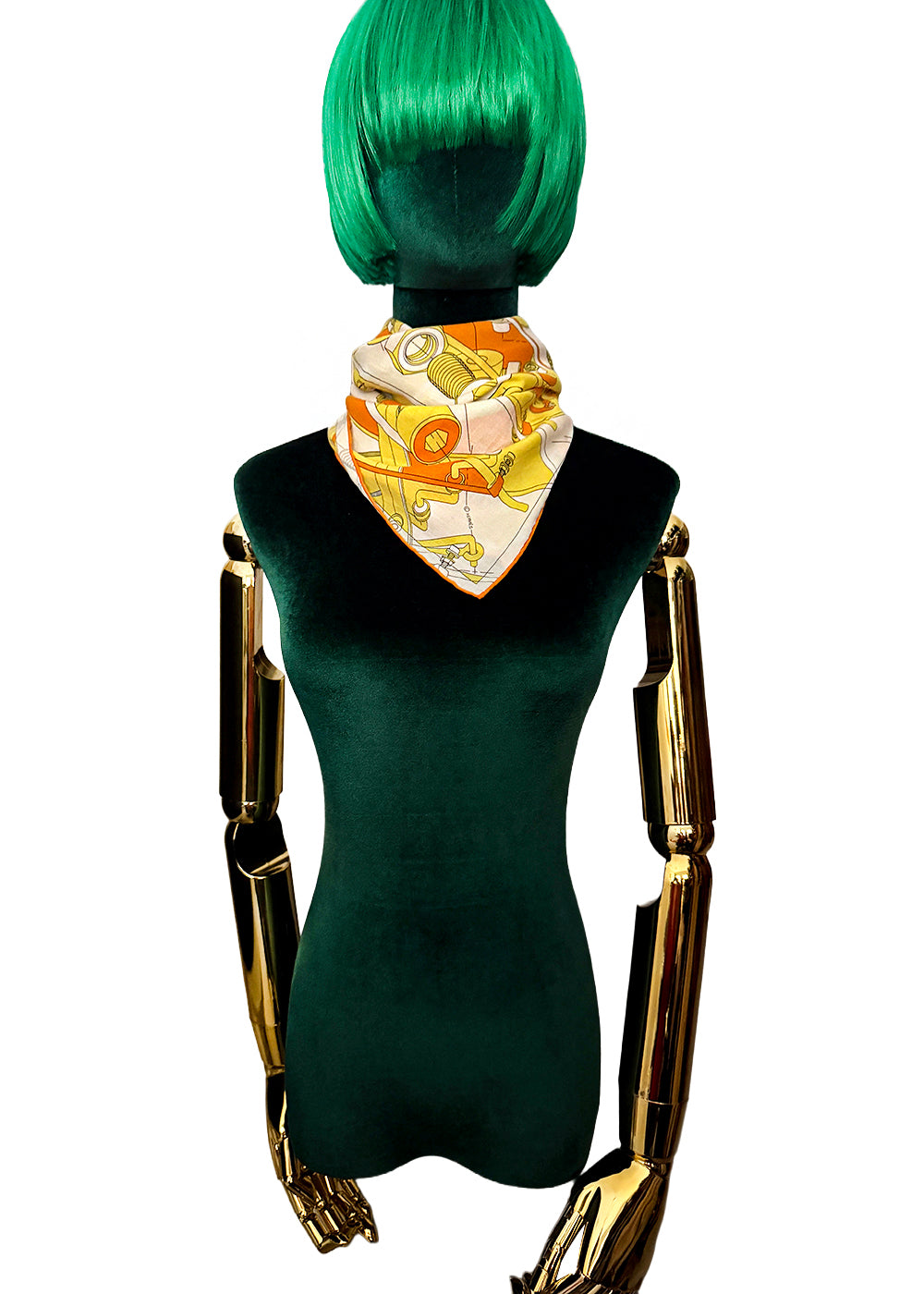 Hermès Step into the Frame 100% Cotton Scarf 2019 Men's Collection